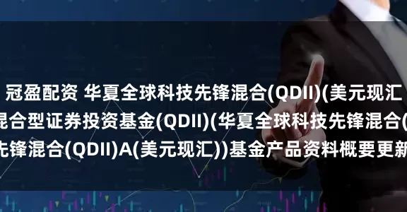 冠盈配资 华夏全球科技先锋混合(QDII)(美元现汇): 华夏全球科技先锋混合型证券投资基金(QDII)(华夏全球科技先锋混合(QDII)A(美元现汇))基金产品资料概要更新(2025-05-10)